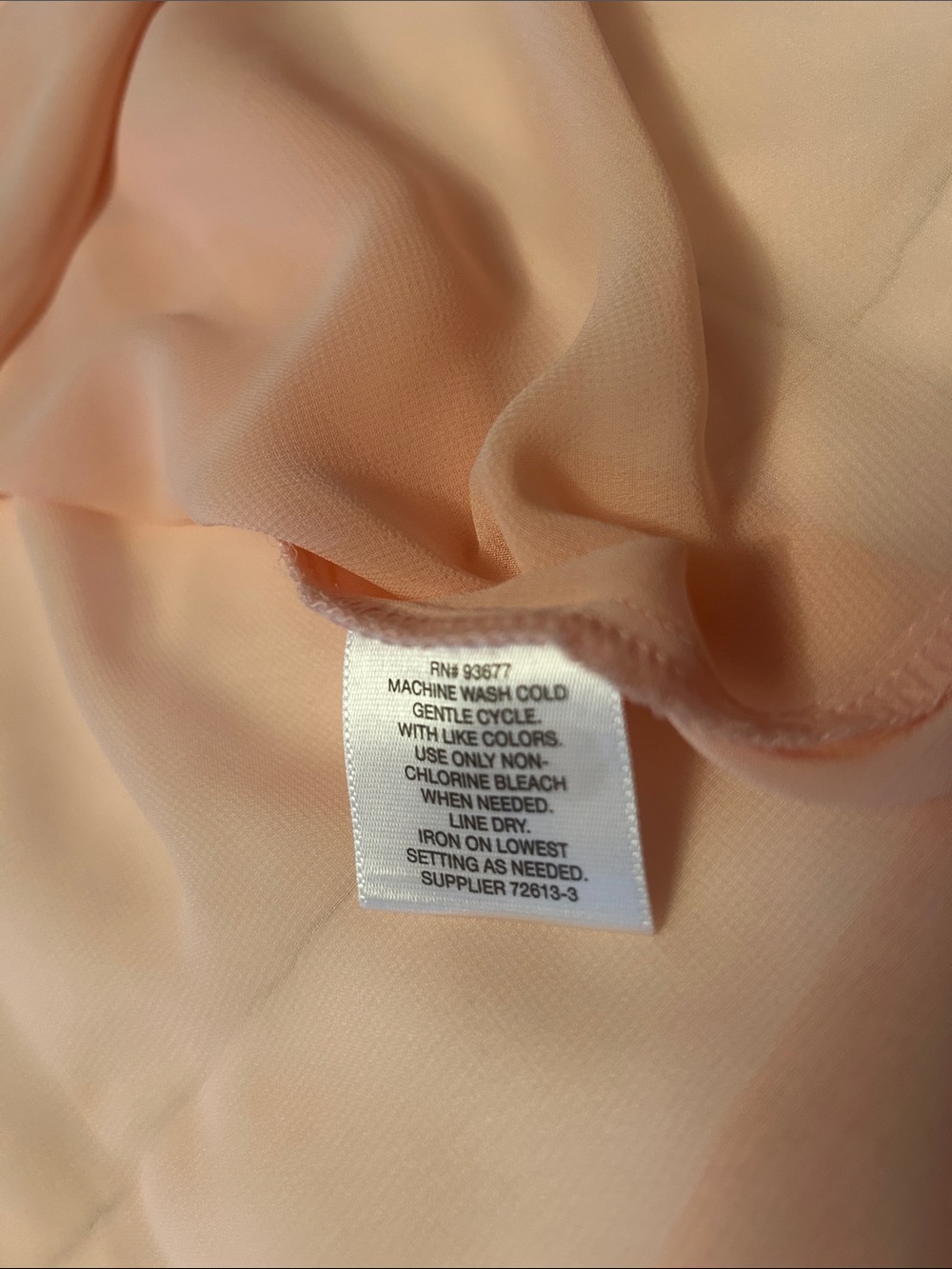 Liz Claiborne Soft Pink Layered Chiffon Blouse - Picture 7 of 7